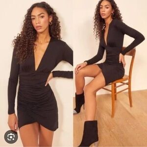 Reformation Leila Dress in black large